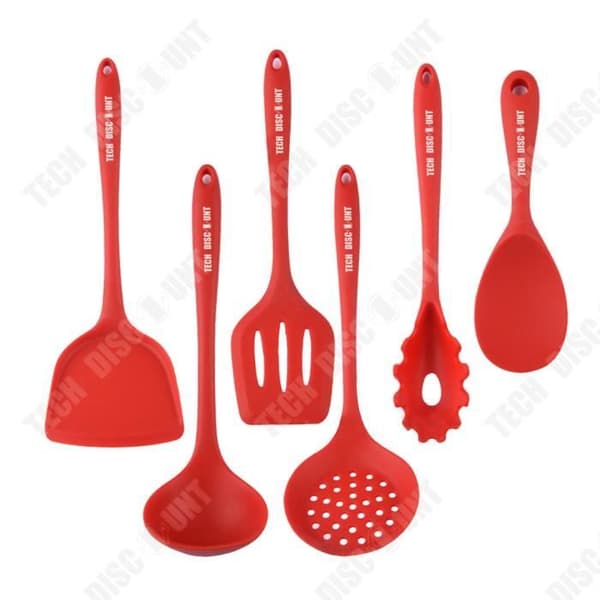 TD® silikonspatelset Värmebeständig non-stick silikonmatlagningsredskap 7 delar
