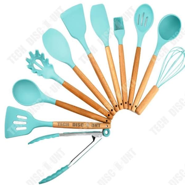 TD® Nonstick Silikon Kökskärl Set, Lätt att rengöra Värmebeständig Köksredskap Set,