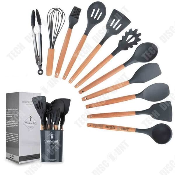 TD® Bestick Set, 11-13 delar Silikon köksredskap Set Köksredskap Spatel - Typ 12-st köksset