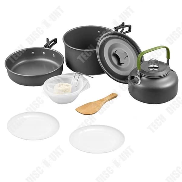 TD® 3-delat campingköksset, matlagningstillbehör för utomhuscamping, set med köksredskap - Ty
