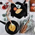 Miniatyrbild 2 av 4: TD® silikon nonstick spatel köksredskapsset med trähandtag, 11-delat set