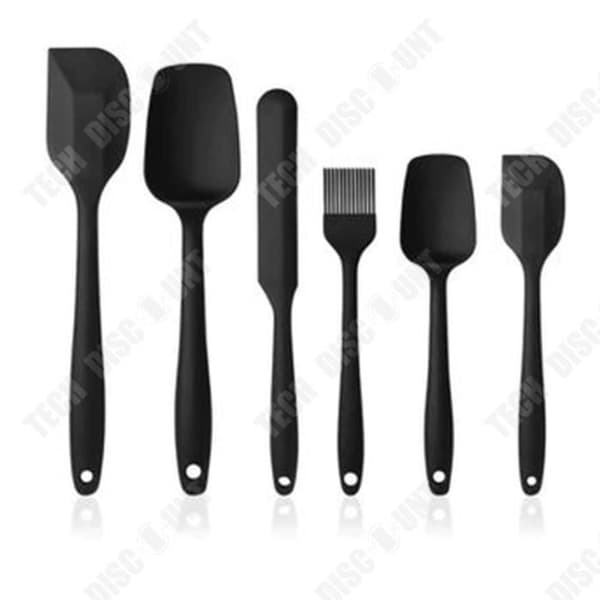 TD® Silikonspatel Set med 6 Silikon Köksredskap Skrapborsteset Baking Cake Cream Spatel