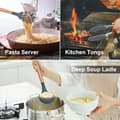 Pikkukuva 3 / 7: Moorle 12-osainen keittoastiasarja - keittiövälineet, puiset kahvat ja säilytys