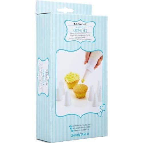 Kitchen Craft Kit med spritsäcke och 8 tyllar - KCPIPING