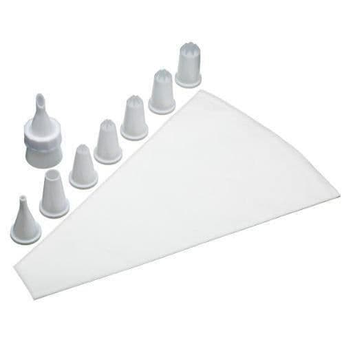 Kitchen Craft Kit med spritsäcke och 8 tyllar - KCPIPING