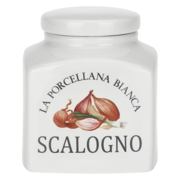 LA PORCELLANA BIANCA CONSERVA Skalotteløg beholder 1,8 ltr
