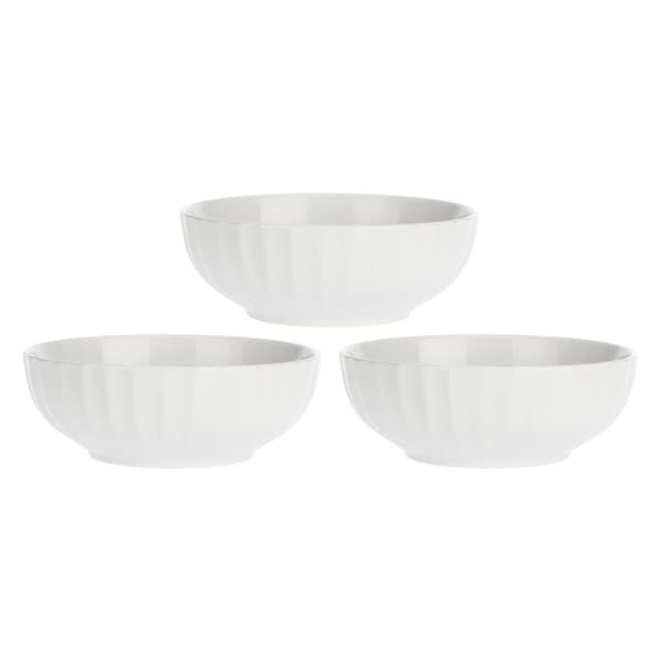 LA PORCELLANA BIANCA PIEVE Set med 3 salladsskålar 17 cm
