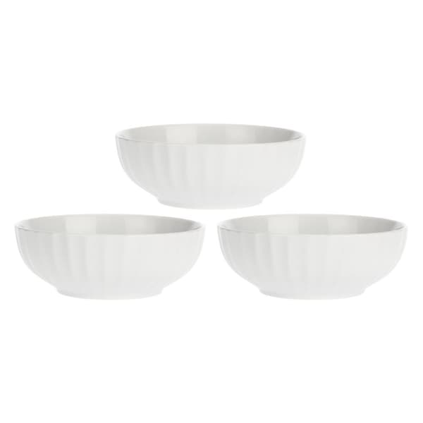 LA PORCELLANA BIANCA PIEVE Setti 3 salaattikulhoa 17 cm