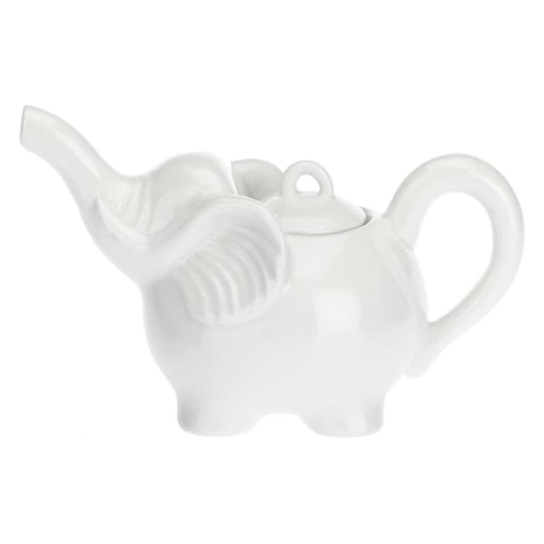 LA PORCELLANA BIANCA ELEFANTI Tekanna för elefant 750 ml