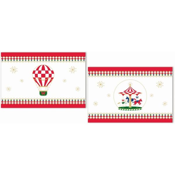 ROSE&TULIPANI x MAS KARUSELL Set med 2 bordsunderlägg 45,5 x 30 cm