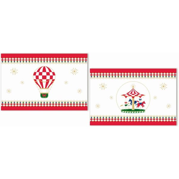 ROSE&TULIPANI x MAS KARUSELL Set med 2 bordsunderlägg 45,5 x 30 cm