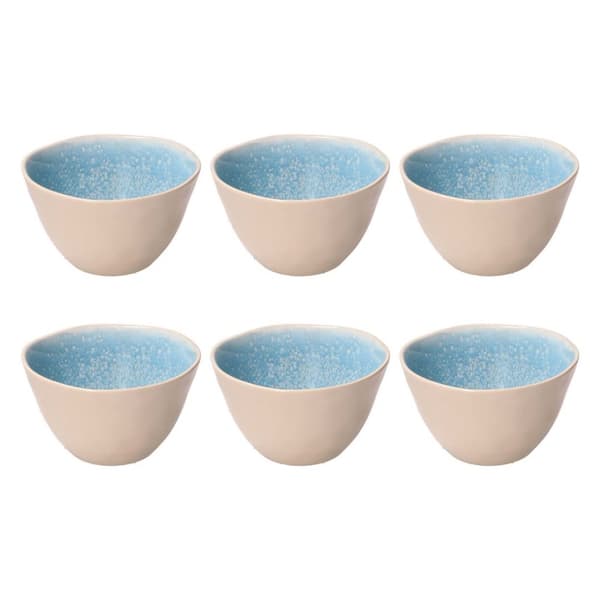 ROSE&TULIPANI CONCERTO FUSE AZZURRO Sæt med 6 små skåle 12 cm