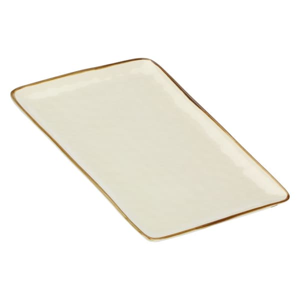 ROSE&TULIPANI CONCERTO AVORIO Rektangulär bricka 36 x 26,5 cm