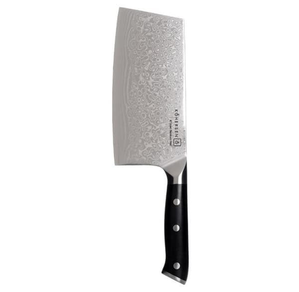Kohersen Elegance Ebenholtsträ Damascus stålklyva 16,5 cm