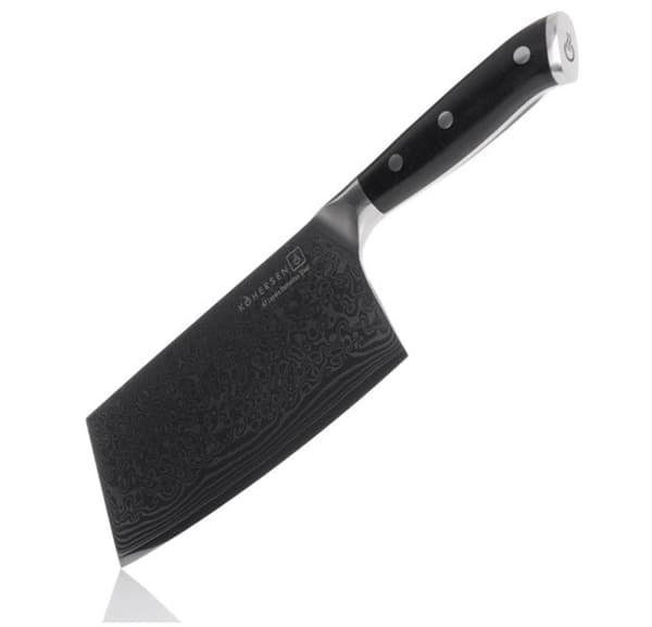 Kohersen Elegance Ebenholtsträ Damascus stålklyva 16,5 cm