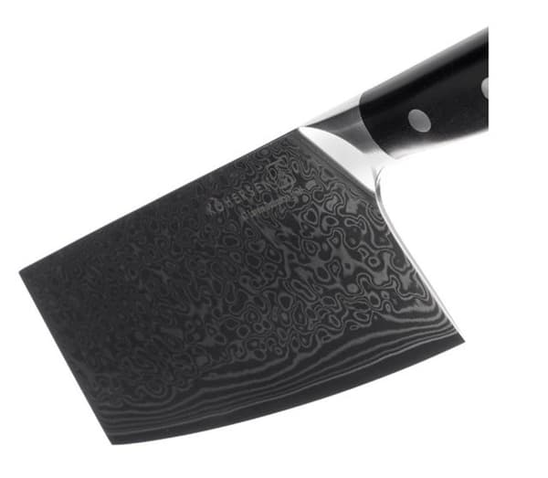 Kohersen Elegance Ebenholtsträ Damascus stålklyva 16,5 cm