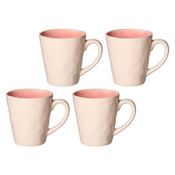 ROSE&TULIPANI CONCERTO FUSE ROSA Sæt med 4 krus 360 ml