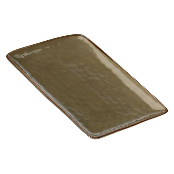ROSE&TULIPANI CONCERTO GRIGIO TORTORA Rektangulär bricka 36 x 26,5 cm
