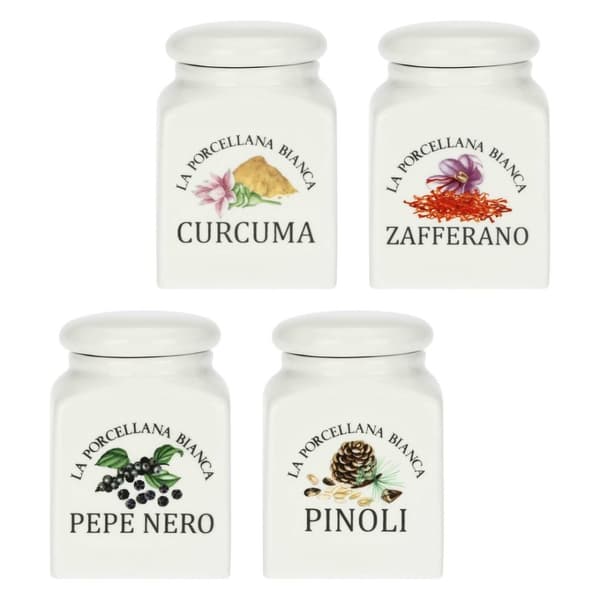 4 Conserva-maustepurkin setti - valkoinen, 175 ml
