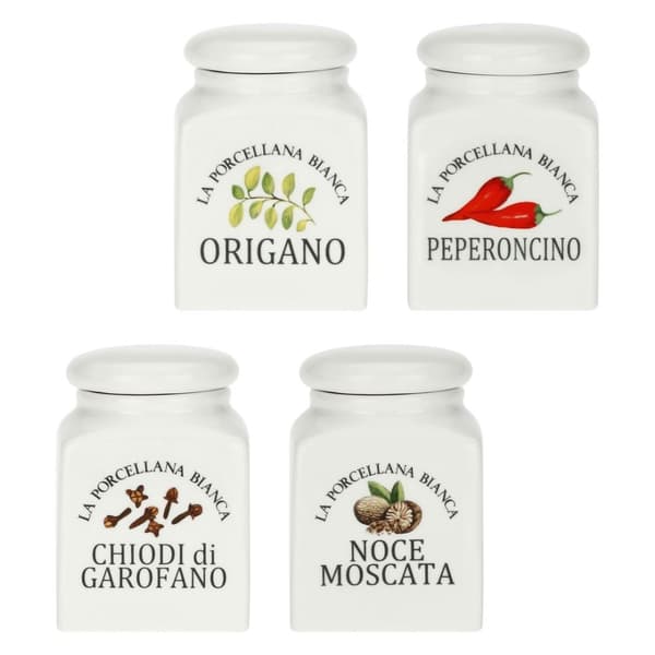 4 Conserva-maustepurkin setti - valkoinen, 175 ml