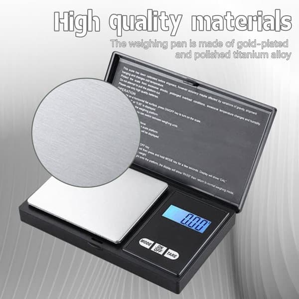 Digitalvåg smycken / guld / kaffe 0.01 g - 200 g