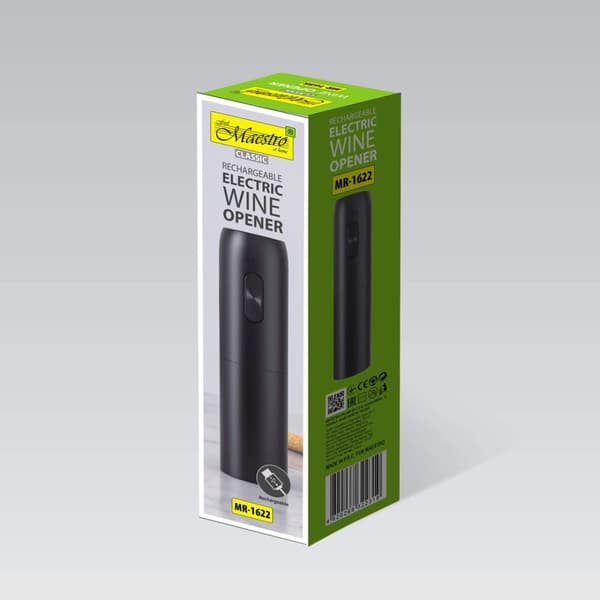 MAESTRO MR-1622 USB elektrisk vinkorkskruv