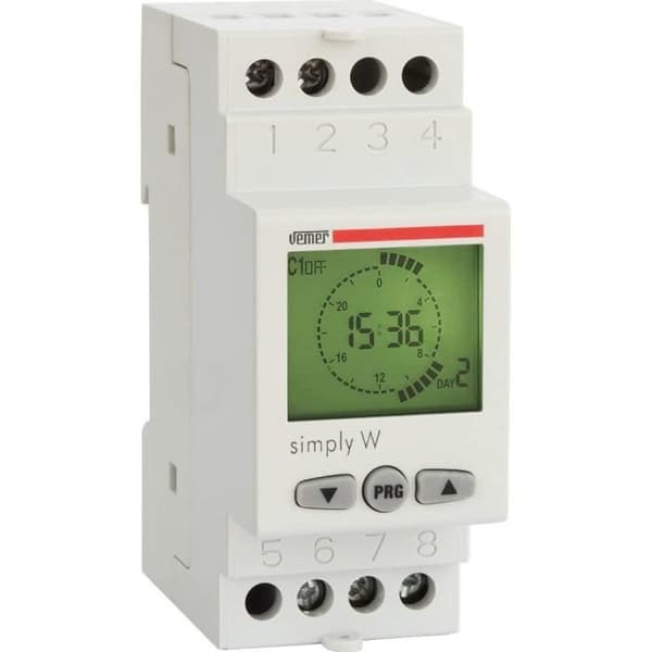 Vemer simple-w digital ur, ljusgrå - VE513800