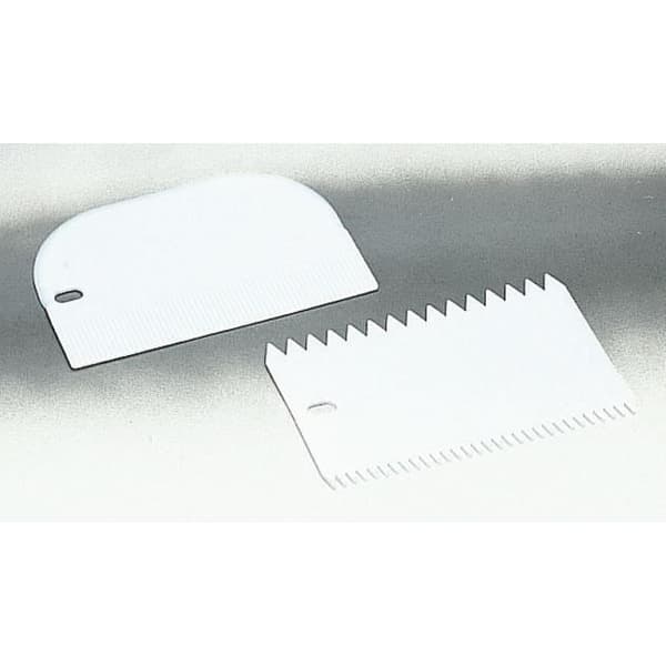 Spatel + dekorationskamset - IBILI - Vit plast - Längd 15 cm - Kompatibel med diskmaskin