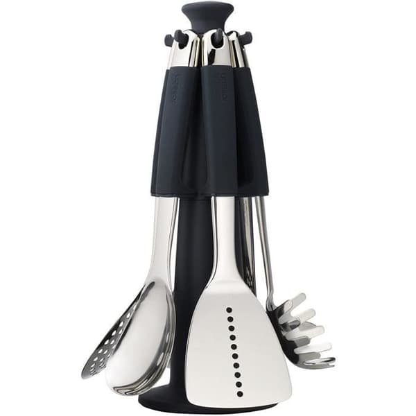 Köksredskap - Joseph Joseph - 6 st - Stål - Svart/Silver - 35 cm