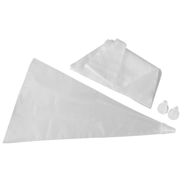 Förpackning med 20 engångsspritsar och 3 återanvändbara plastspetsar 32 cm Zenker Smart Pastry