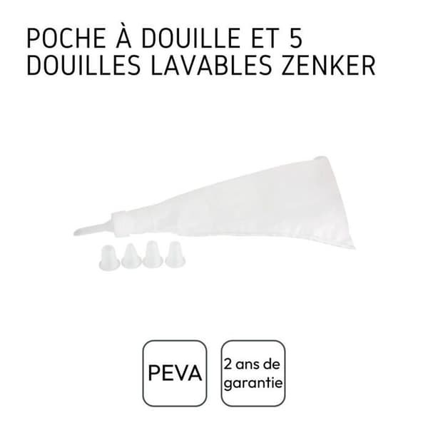 Spritspåse med 5 plastmunstycken 28 cm Zenker Smart Pastry