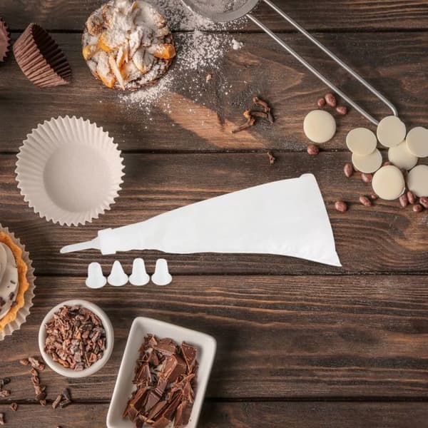 Spritspåse med 5 plastmunstycken 28 cm Zenker Smart Pastry