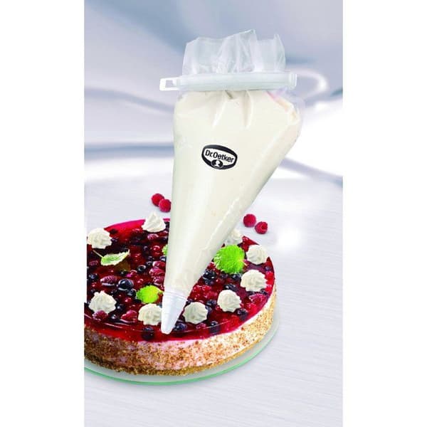 Dr. oetker - 2457 - Klassisk spritspåse med 4 munstycken Vit plast 10 x 10 x 35 cm 10 Styck