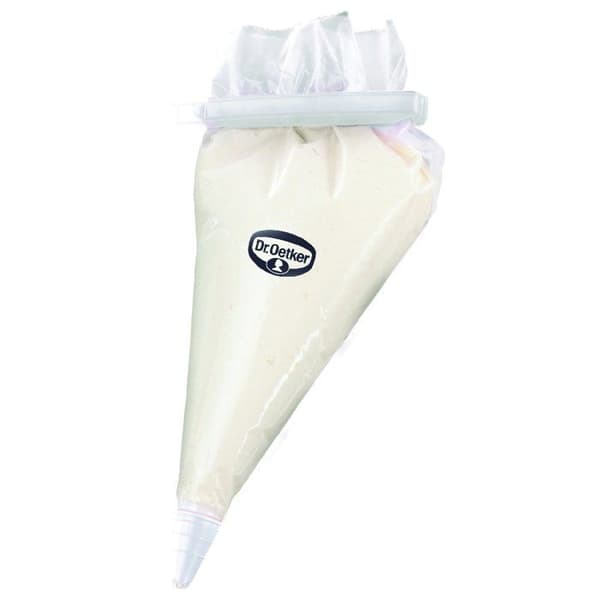 Dr. oetker - 2457 - Klassisk spritspåse med 4 munstycken Vit plast 10 x 10 x 35 cm 10 Styck