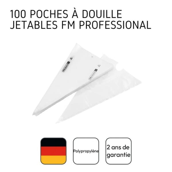 Set med 100 engångsspritsar 50 cm FM Professional