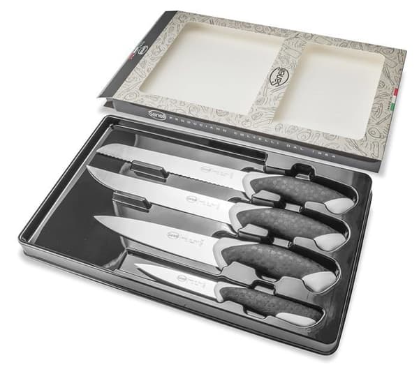 Redskapsset - Sanelli redskapsset - Sanelli909504 - Sakura Set med 4 köksknivar Vit/svart