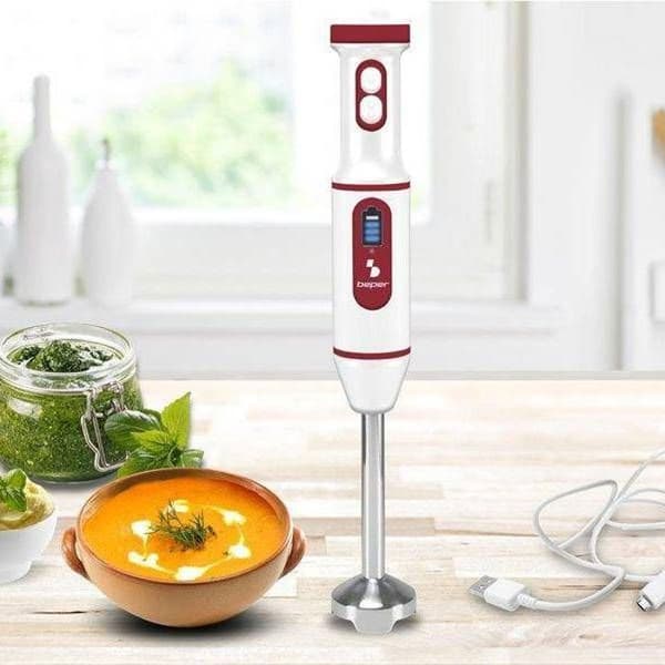 Beper - P102FRU300 - Sladdlös mixer, laddningsbar via USB - Miniatyr, multifunktionell mixer