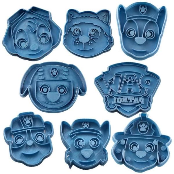 Cuticuter Paw Patrol Cookie Cutter Set 8 Blå 16 x 14 x 1,5 cm - CGPACKPAWPATROL