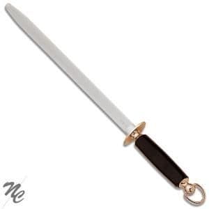 Slipstål - Deglon - 30 cm oval bit - Pressat trähandtag - Kökstillbehör