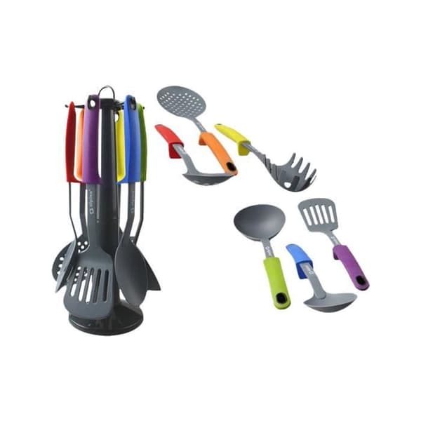 Köksredskap - Flerfärgad - Set om 6 - Nylon - Roterande stöd - Värmebeständig +240°C