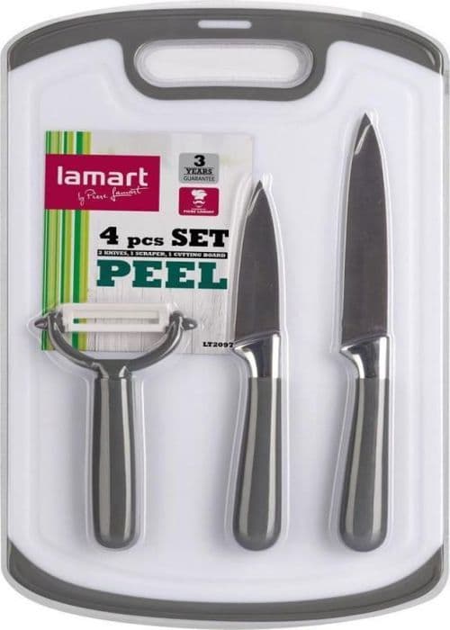 Set köksaccessoarer Lamart - 42003754 - KNIVAR LT2097, SKRAPARE, SKÄRBRÄDA FÖR SKALNING