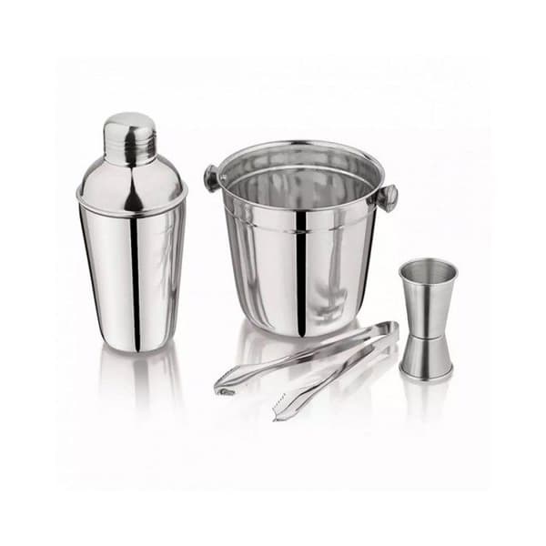 Cocktailshaker - KINGHOFF - KH1705 - Rostfritt stål - 3 delar - Kontemporär design