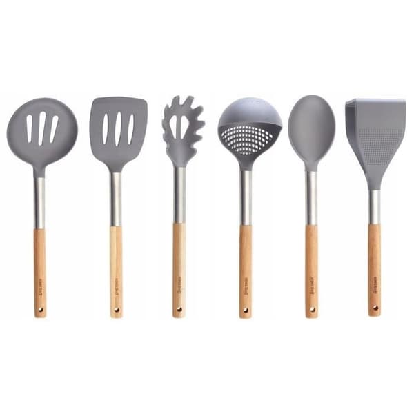 Set med 6 köksredskap i akacia Kinghoff KH-1325
