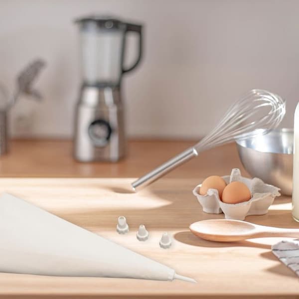 Återanvändbar spritsäck med 4 plastmunstycken 31 cm Zenker Smart Pastry