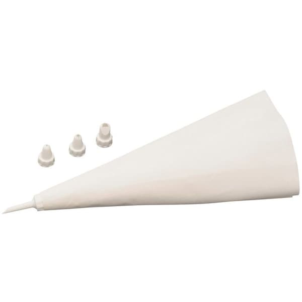 Återanvändbar spritsäck med 4 plastmunstycken 31 cm Zenker Smart Pastry