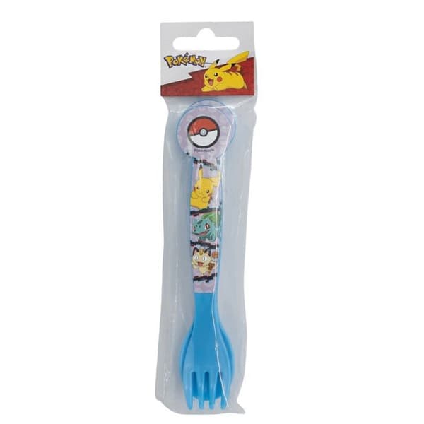 Ensemble ustensiler - set med redskap Stor - 08017 - SET MED 2 BESTICK FÖR BARN. I BPA-FRI PLAST - POKEMON DISION