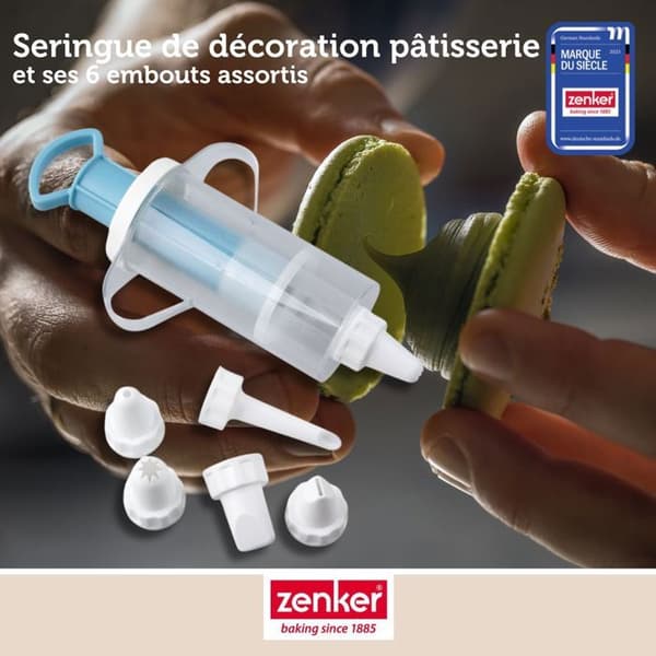 Tårtdekoreringsspruta - Zenker - 42803 - 6 munstycken - Plast - Lätt tårtdesign