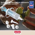 Miniatyrbild 2 av 6: Tårtdekoreringsspruta - Zenker - 42803 - 6 munstycken - Plast - Lätt tårtdesign