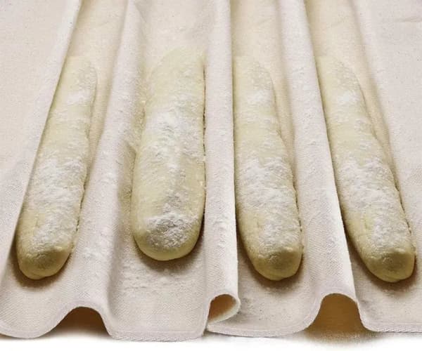 Professionellt täcke för bröddeg, 36x45 cm, tykt bröddegkläde, ideal för baguettes och bröddeg