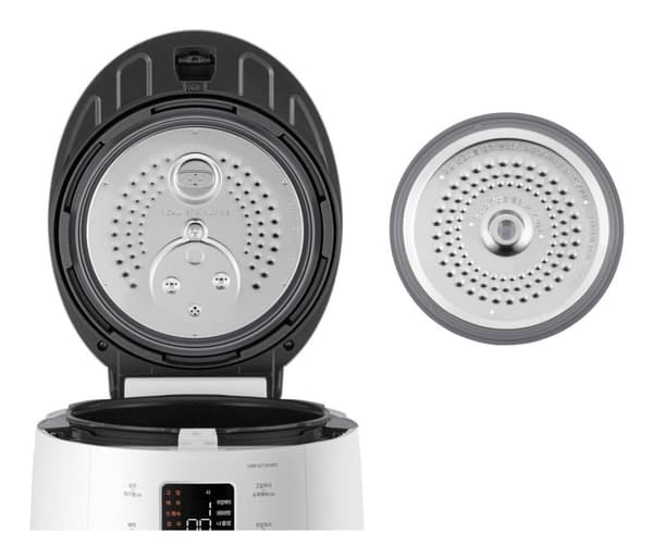 Riskoger med gøg og damper 1,08L hvid CRP-ST0609F